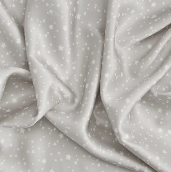 Image Title THIS IS SILK - White Stars SILK PILLOWCASE (22 momme)